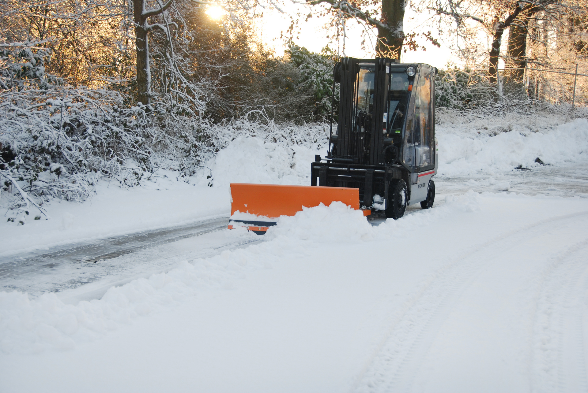 Schneeschieber für Gabelstapler